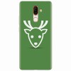 Husa silicon pentru Nokia 7 Plus, Minimal Reindeer Illustration Green