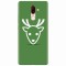 Husa silicon pentru Nokia 7 Plus, Minimal Reindeer Illustration Green