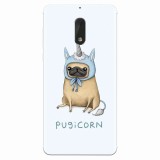 Husa silicon pentru Nokia 6, Pugicorn