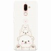 Husa silicon pentru Nokia 7 Plus, Family Bear