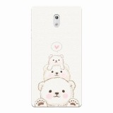 Husa silicon pentru Nokia 3, Family Bear