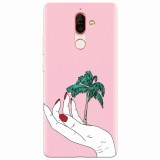 Husa silicon pentru Nokia 7 Plus, Palm Tree