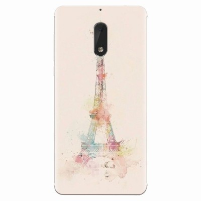 Husa silicon pentru Nokia 6, Eiffel Tower 001 foto