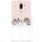 Husa silicon pentru Nokia 7 Plus, Cat And Snowman