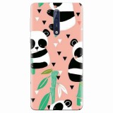 Husa silicon pentru Nokia 8, Baby Panda 001