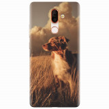 Husa silicon pentru Nokia 7 Plus, Alone Dog Animal In Grass