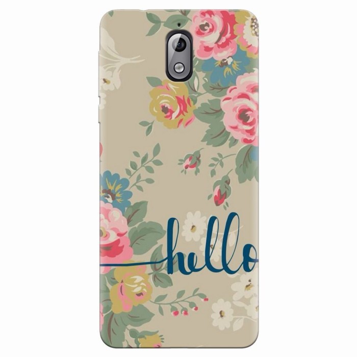 Husa silicon pentru Nokia 3.1, Cute Flower Phone