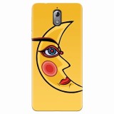 Husa silicon pentru Nokia 3.1, Yellow Moon