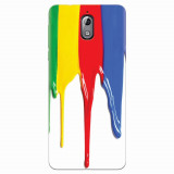 Husa silicon pentru Nokia 3.1, Dripping Colorful Paint