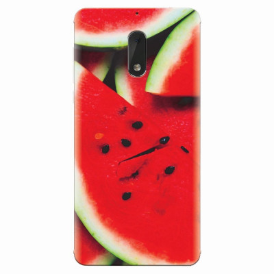 Husa silicon pentru Nokia 6, S Of Watermelon Slice foto