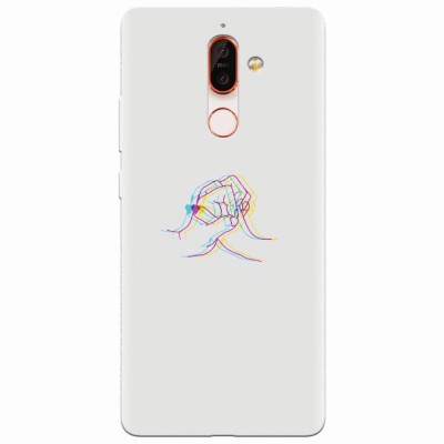 Husa silicon pentru Nokia 7 Plus, With Love foto