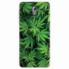 Husa silicon pentru Nokia 3.1, Green Leaf Pattern