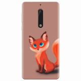 Husa silicon pentru Nokia 5, Fox Cartoon Animal And