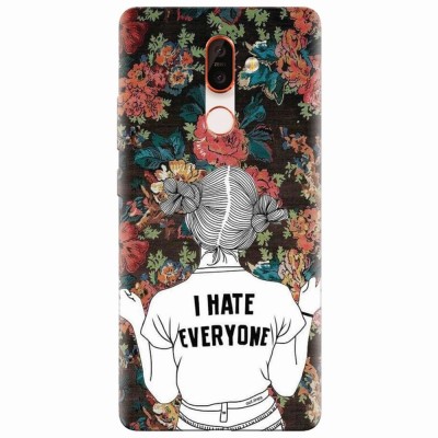 Husa silicon pentru Nokia 7 Plus, I Hate Everyone foto