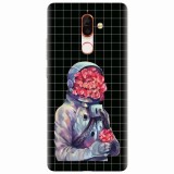 Husa silicon pentru Nokia 7 Plus, Astronaut Love