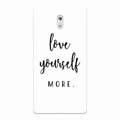 Husa silicon pentru Nokia 3, Love Yourself More foto