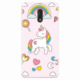 Husa silicon pentru Nokia 6, Cute Unicorn