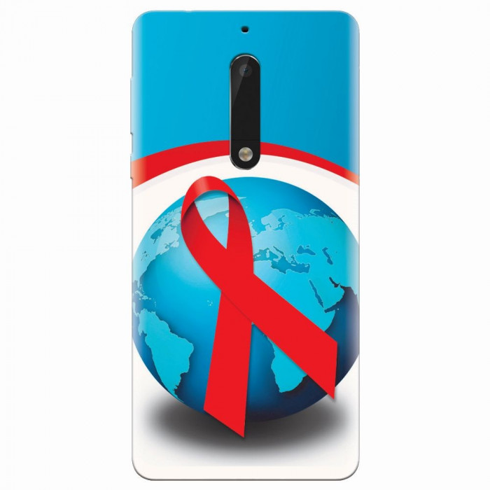 Husa silicon pentru Nokia 5, World Aids Day