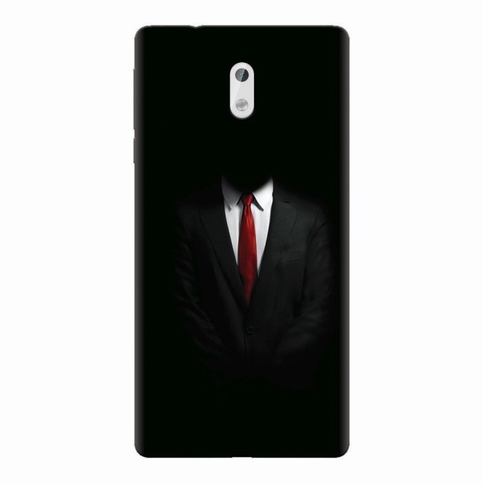 Husa silicon pentru Nokia 3, Mystery Man In Suit