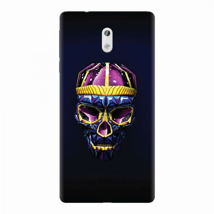 Husa silicon pentru Nokia 3, Colorfull Skull