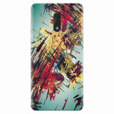 Husa silicon pentru Nokia 6, Complex Abstract Colorful 3D Drawing