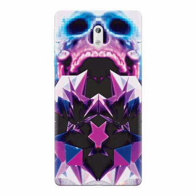 Husa silicon pentru Nokia 3, Abstract Framed Skull foto