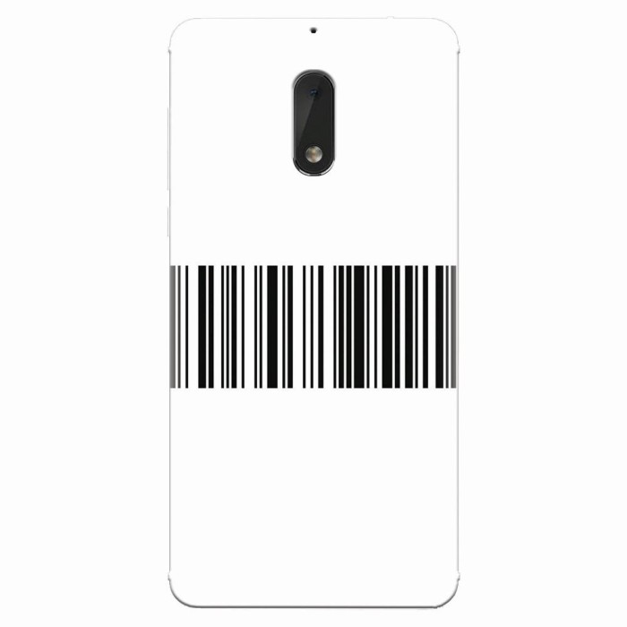 Husa silicon pentru Nokia 6, Bar Code