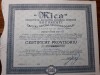 ACTIUNI MINIERE &quot;MICA&quot; - SOCIETATE ANONIMA - 2500 LEI - 1946 - CERTIF. PROVIZ.