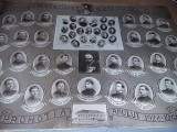 Fotografie Veche Absolventi Seminar Teologic KESARIE 1928, Episcopul Buzau, 39x29cm, Colectie Poze Istorice