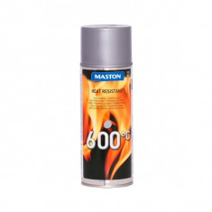 Spray vopsea Silver rezistent la caldura, Maston, 400ml 400996 foto