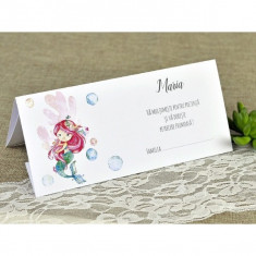 Card plic botez sirene 7603 foto