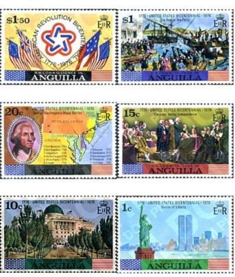 Anguilla 1975 - Bicentenarul SUA 6v.,neuzat cu sarniera (s3) foto