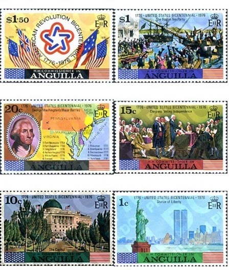 Anguilla 1975 - Bicentenarul SUA 6v.,neuzat cu sarniera (s3)