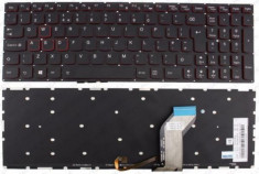Tastatura laptop Lenovo Y700-15isk Y700-17isk Layout Uk cu iluminare foto
