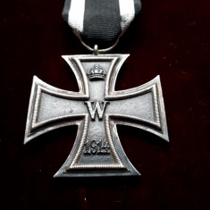 1914 Crucea de fier Germania WW1, medalie originala germana veche cu panglica foto
