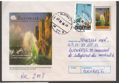 IP 10031 INTREG POSTAL - NATIONALA, SOCIETATE ASIGURARI-REASIGURARI, 12.02.1999 foto