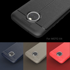 Husa / Bumper Antisoc model PIELE pentru Motorola Moto X4 foto