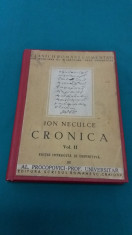 ION NECULCE*CRONICA/ VOL. II/AL. PROCOPOVICI/ 1942 foto