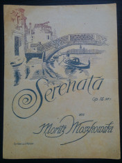 Serenata, op. 15 no. 1/ Moritz Moszkowski// partitura foto