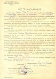 Z380 DOCUMENT VECHI-ACT ANGAJAMENT -SCOALA PROFESIONALA COMERCIALA, BRAILA 1953