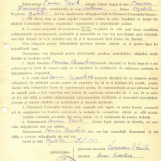 Z380 DOCUMENT VECHI-ACT ANGAJAMENT -SCOALA PROFESIONALA COMERCIALA, BRAILA 1953