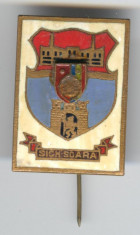 Insigna HERALDICA - Republica Socialista Romania - stema SIGHISOARA foto