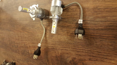 Kit led h7 auto 5500k ,12000 lumen,72w 12-24v foto