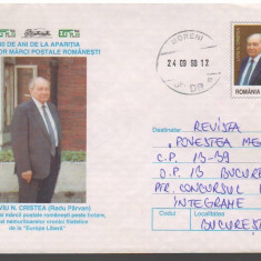 IP 10049 INTREG POSTAL - LIVIU CRISTEA (RADU PARVAN) AMBASADOR AL MARCII POSTALE