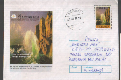 IP 10032 INTREG POSTAL - NATIONALA, SOCIETATE ASIGURARI-REASIGURARI, 21.12.1998 foto