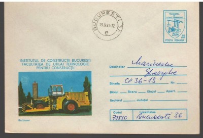 IP 10025 INTREG POSTAL - UTB. BULDOZER foto