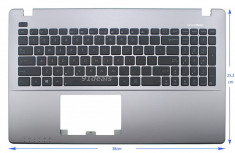 Palmrest laptop carcasa superioara cu tastatura Asus X550LA US culoare gri foto