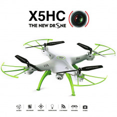 Drona Syma X5HC Quadcopter cu Telecomanda, LED si Camera Foto-Video HD de 2MP, Distanta de Zbor 50m, Frecventa 2.4GHz foto