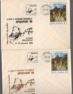 IP 10088 INTREG POSTAL - SPEOSPORT 1990, CHEILE BICAZULUI , IZVORU MURESULUI foto