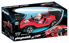 Masina de curse cu telecomanda rosie - Playmobil foto